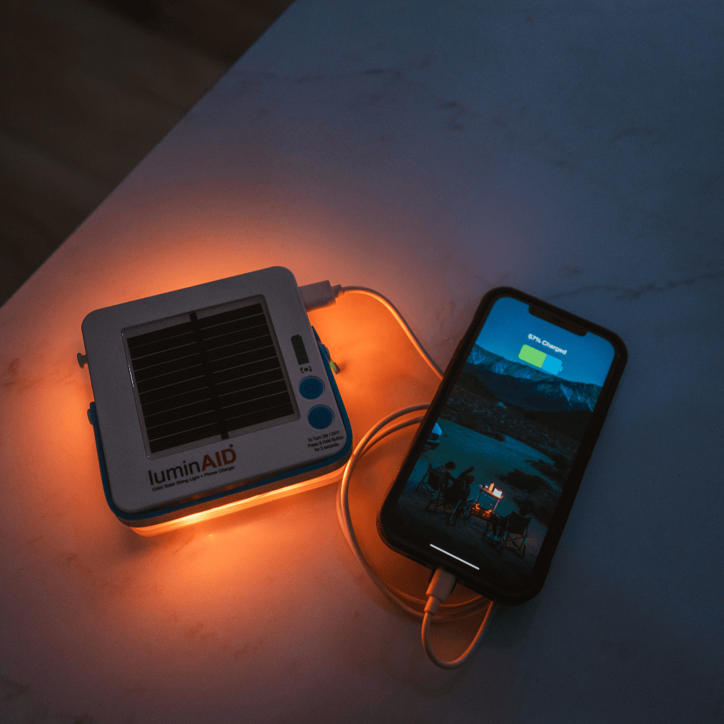 LuminAID Solar String Light with Phone Charger