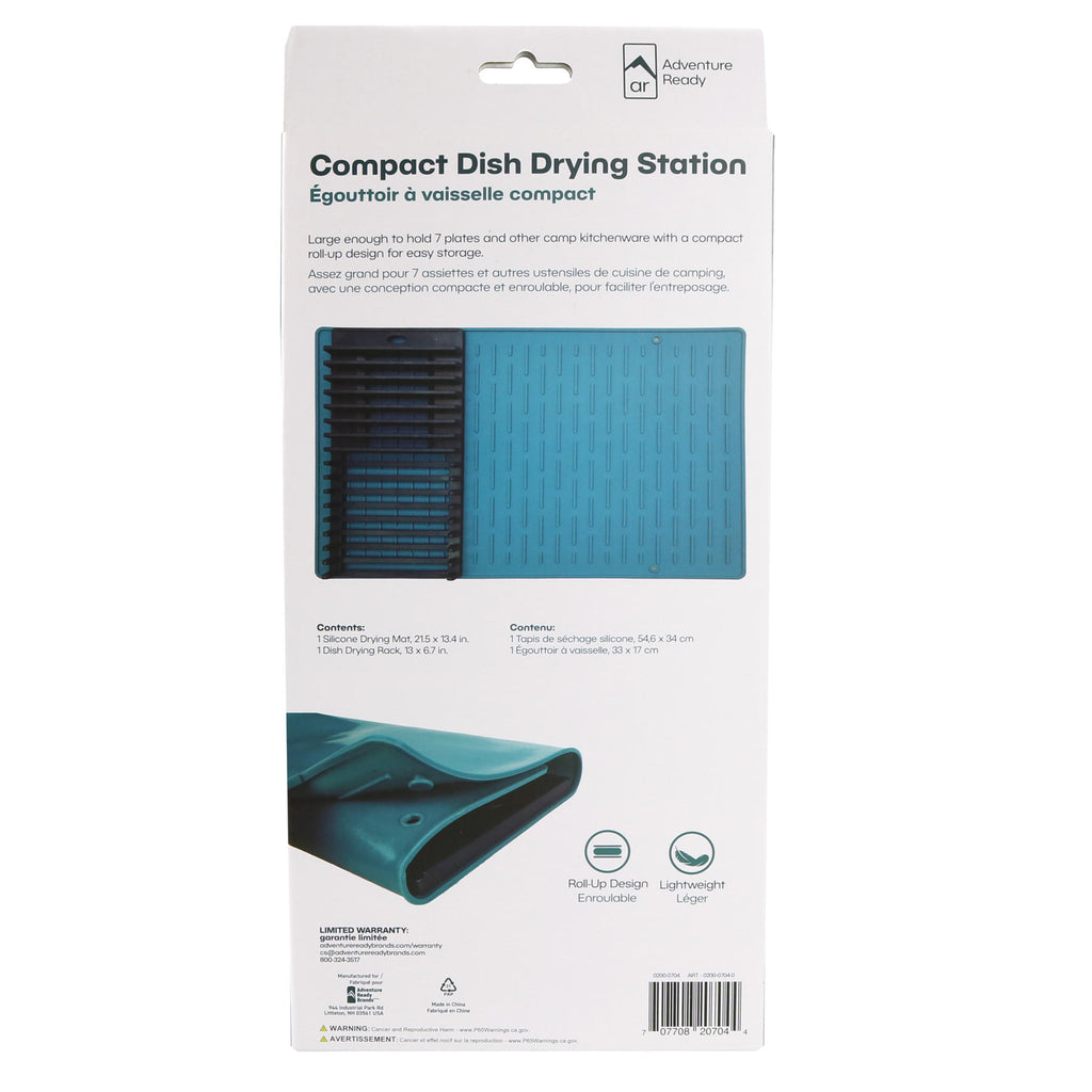 Roll-Up Dish Drying Station for camping, RV'ing, backpacking, glamping ...